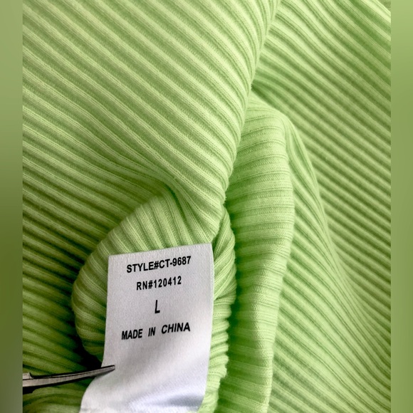 Cotton Candy LA ribbed strapless thong bodysuit NEW with tags size large. Re $39 - Picture 12 of 15